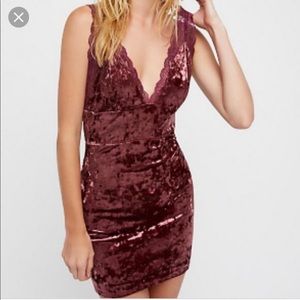Free people velvet body con